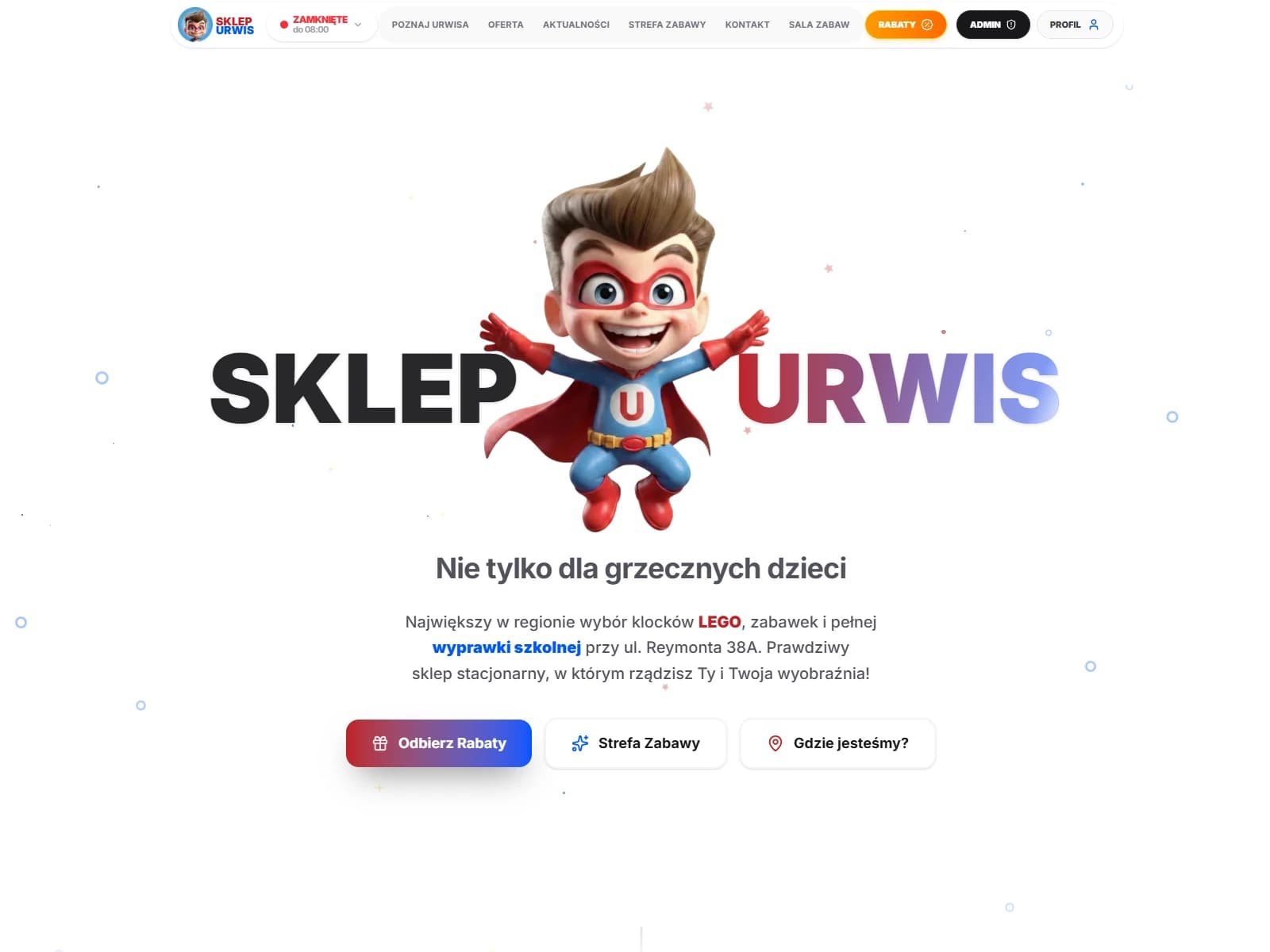Mobilna aplikacja i strona Sklepu Urwis
